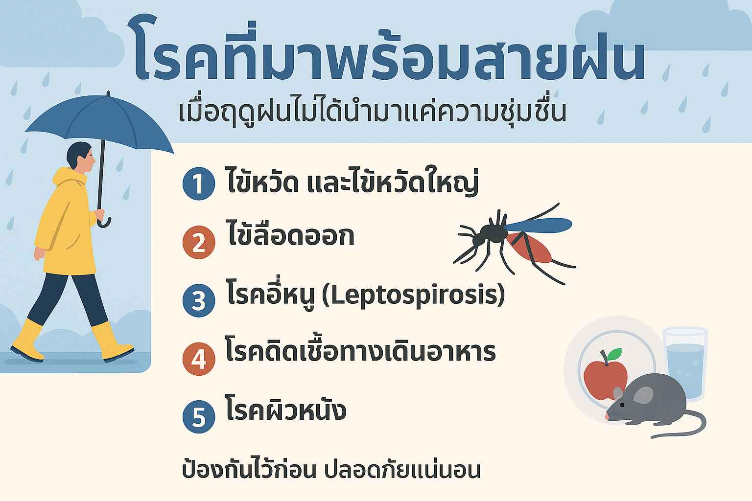 โรคที่มาพร้อมสายฝน thai-herbs.thdata.co | โรคที่มาพร้อมสายฝน สรรพคุณ สมุนไพร ไทย 